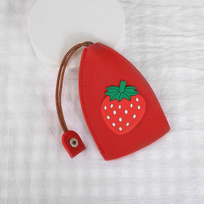 Cartoon Pull-out Key Case Creative PU Leather Car Key Protector Universal