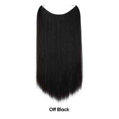 Women's One-piece Adjustable Invisible Straight Multi-color Gradient Hair Extension Fishline