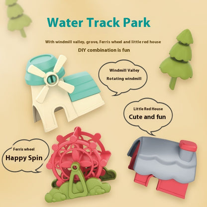 Assembled Track Duck Rotary Table Bath Bathroom Shower Water Toys