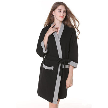 Women's Black Gray Wide Edge
