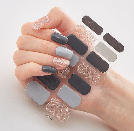 3d Laser Bronzing Craft Nail Applique Nail Sticker