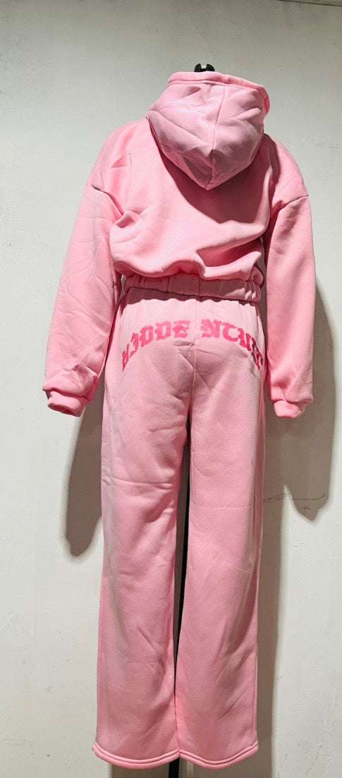 Sports Suit Zip-up Hooded