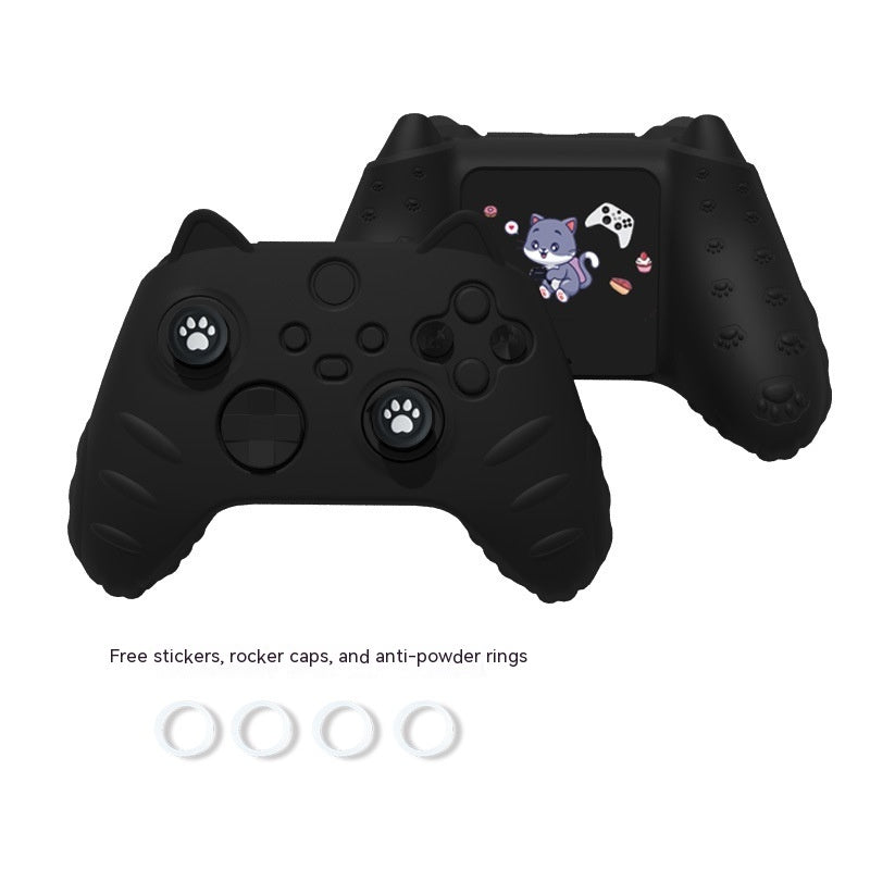 Cute Cat Ears All-inclusive Soft Shell Handle Silicon Rubber Sleeve