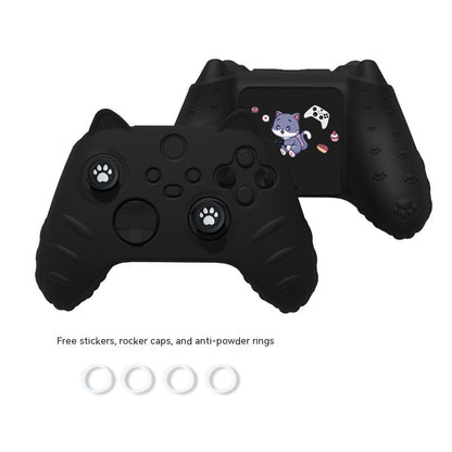 Cute Cat Ears All-inclusive Soft Shell Handle Silicon Rubber Sleeve