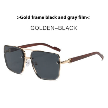 Gold Frame Black And Grey Lens