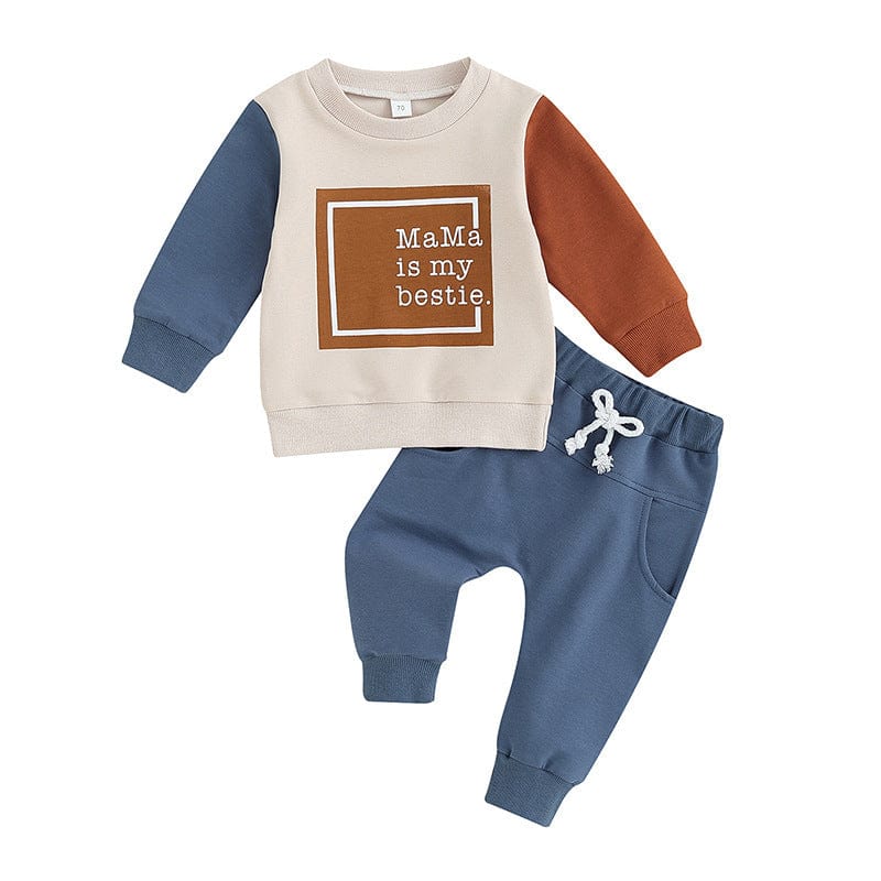 Sweatshirt And Sweatpants Suit Letter Printing