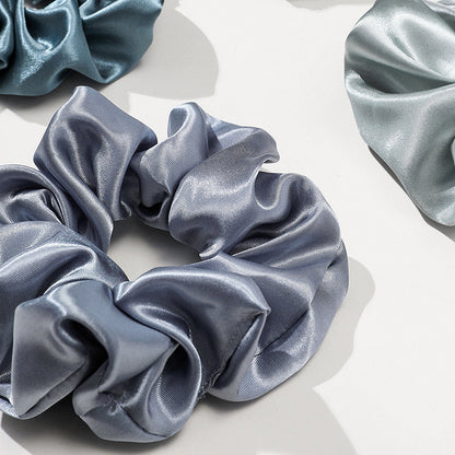 Satin French Headband Women's Solid Color Glossy Satin Large Intestine Hair Ring