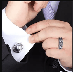 14k Plated White Diamond Ring Hollow Pattern Wedding Ring