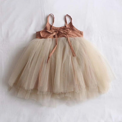 Children's Lace-up Cute Sweet Princess Dress