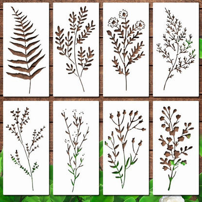 Wildflower Painting Template Flower Plant Spray Painting