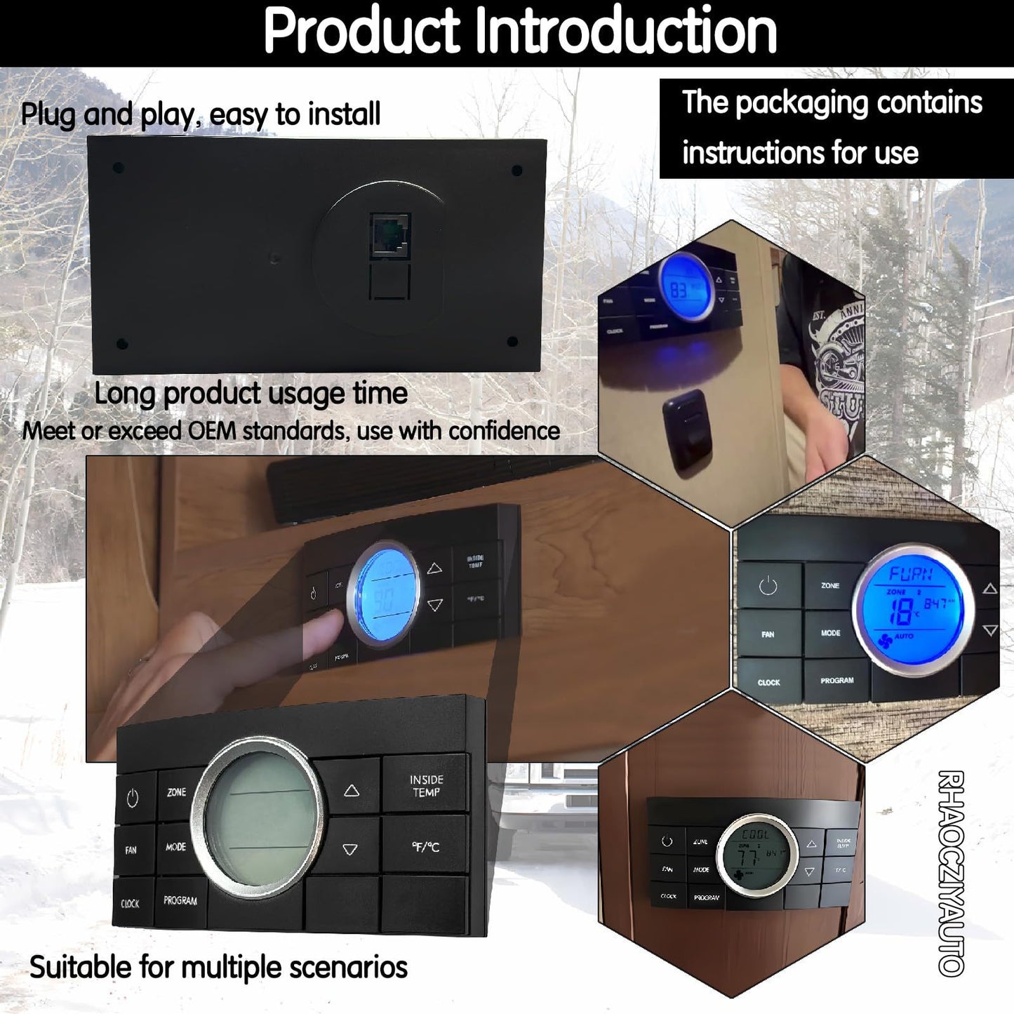 RV 3314082000RV Thermostat Air Conditioning Controller