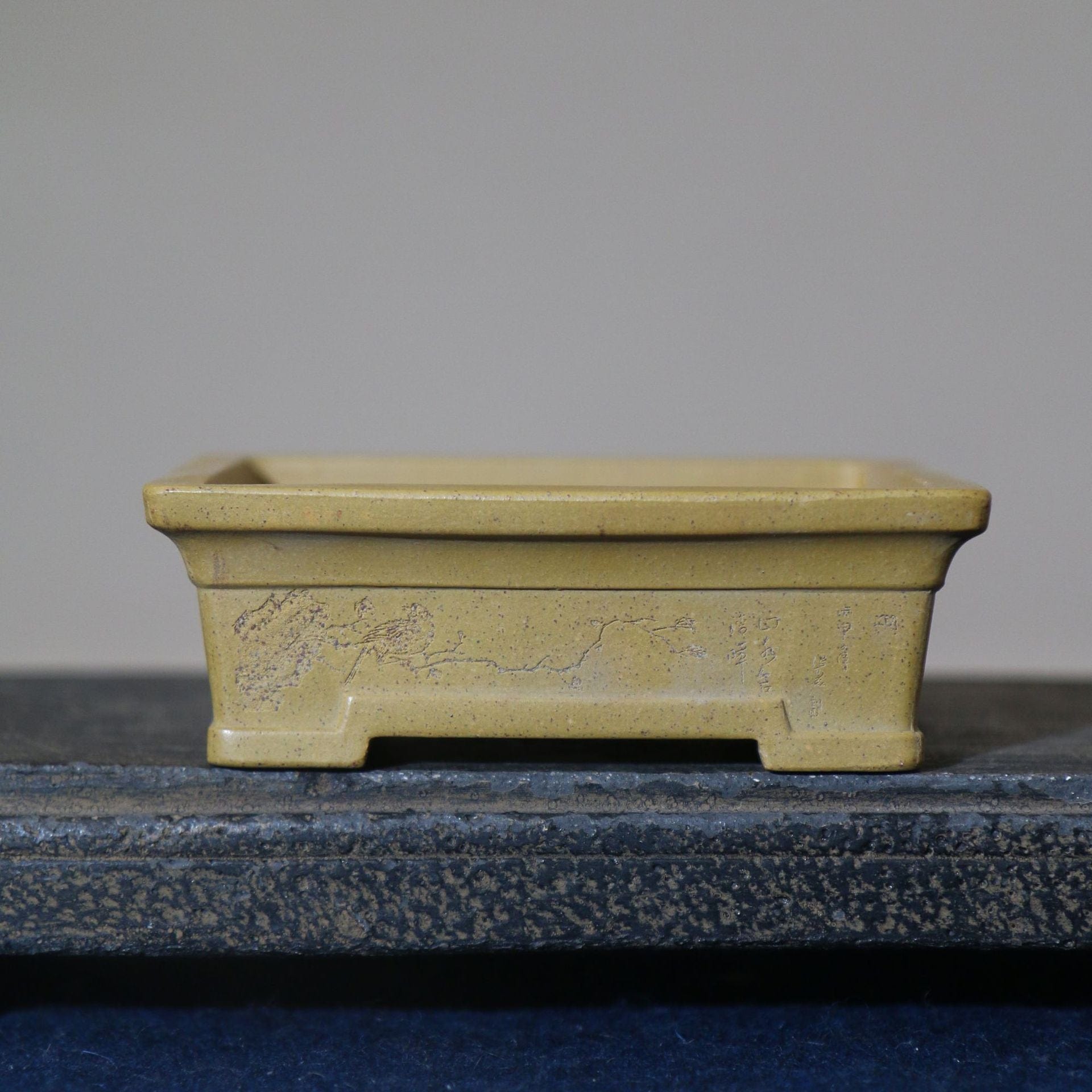 Purple Sand Flowerpot Handmade Pots Bonsai Pot Miniature
