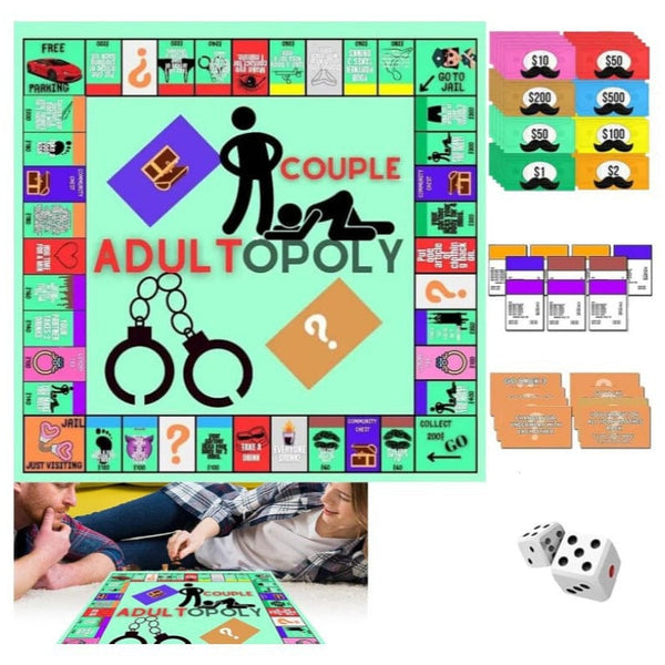Couple Game Night Monopoly Puzzle Board Game for interactive play.