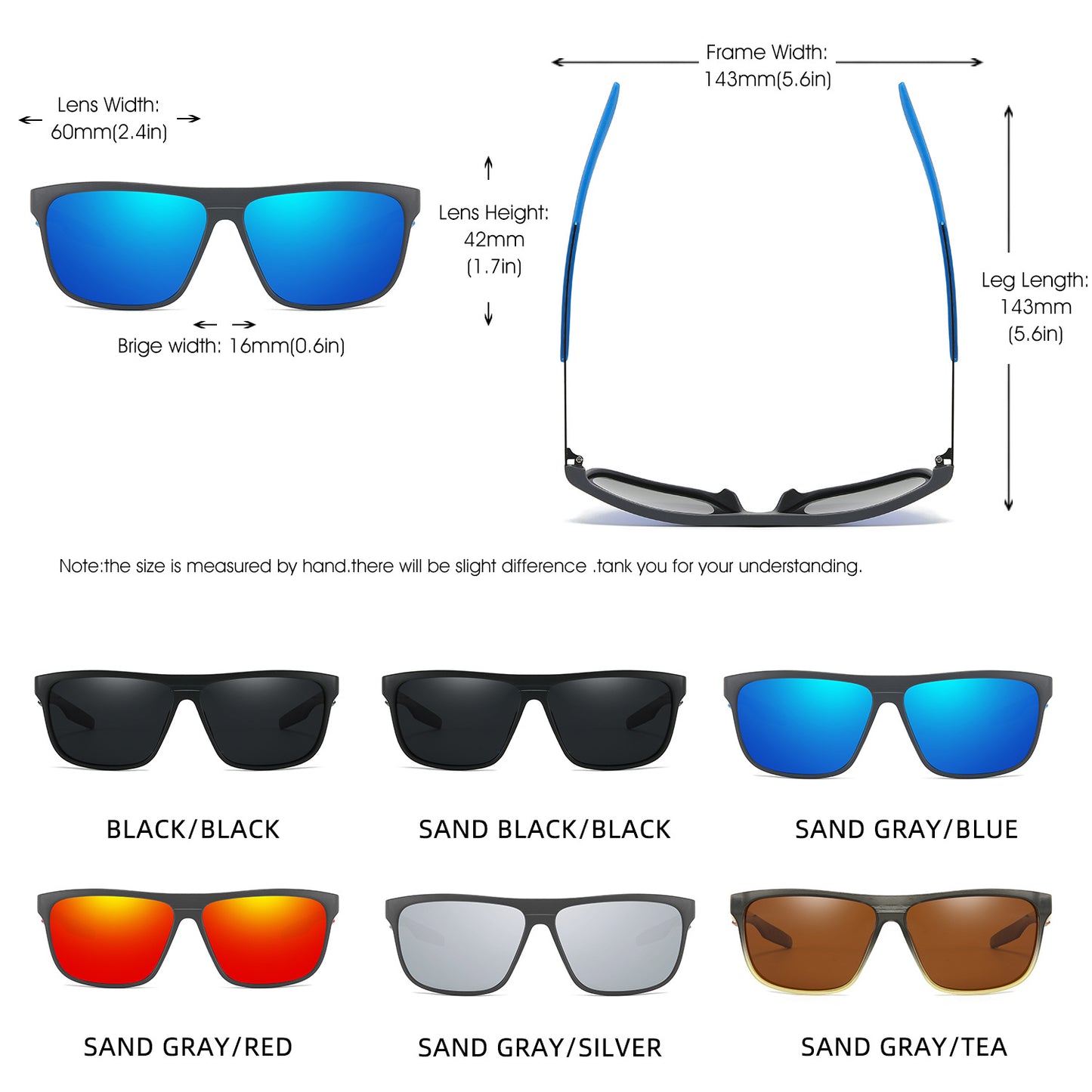 Men's TR Metal Polarized Sunglasses