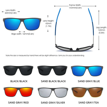 Men's TR Metal Polarized Sunglasses