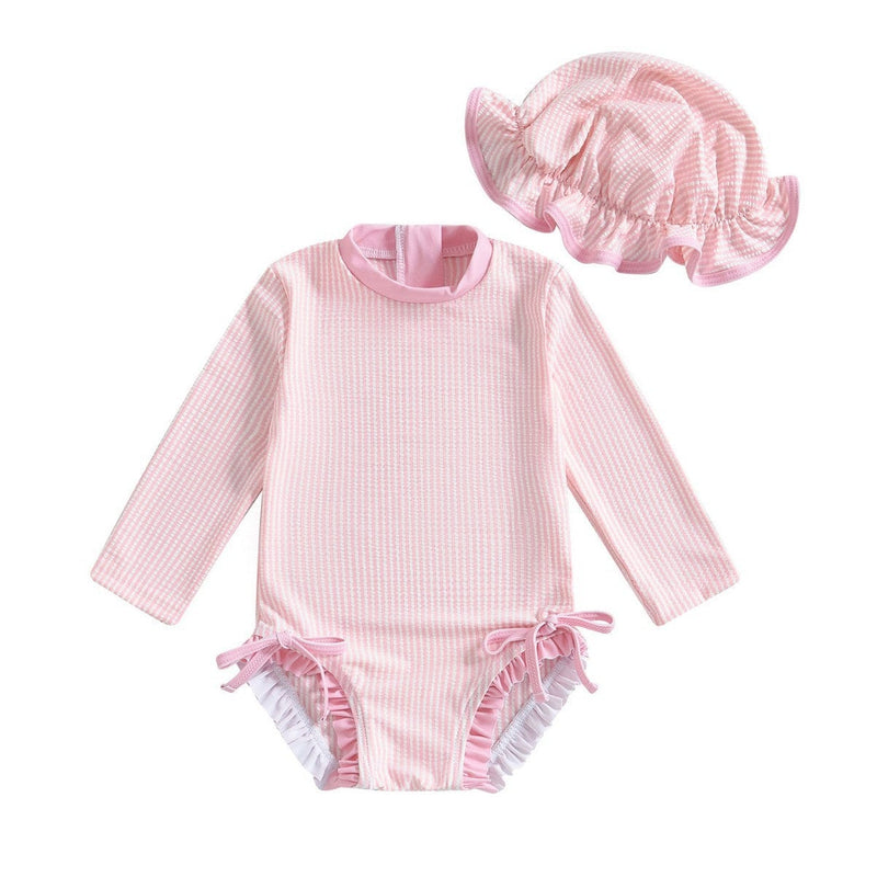 Girls' Striped Fashion Personalized Jumpsuit