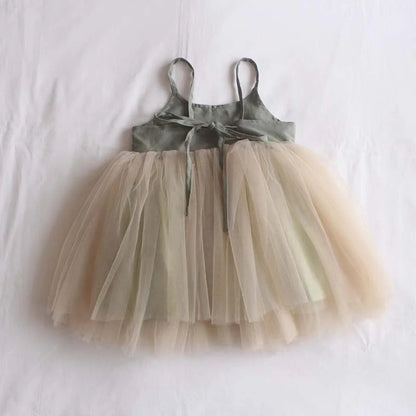 Children's Lace-up Cute Sweet Princess Dress