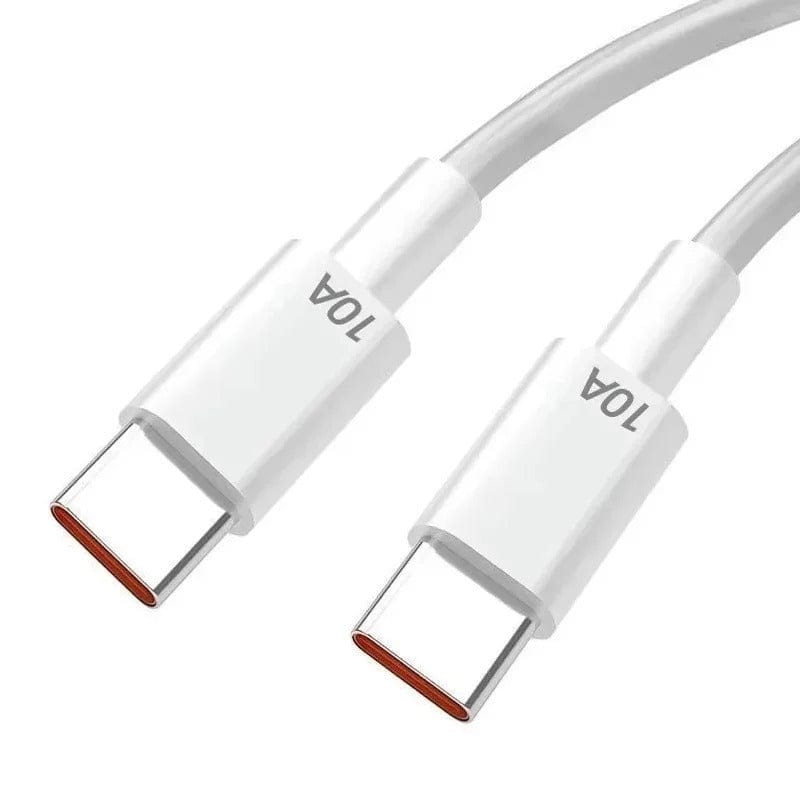 Fiberglass Fast Charge Line Double USB Type-C Cable