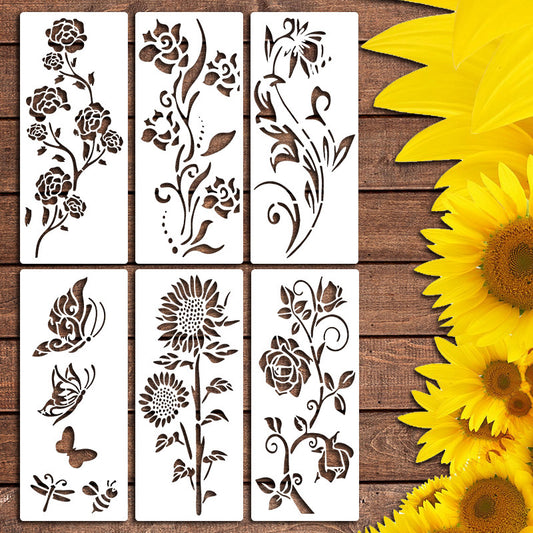 Wildflower Painting Template Flower Plant Spray Painting