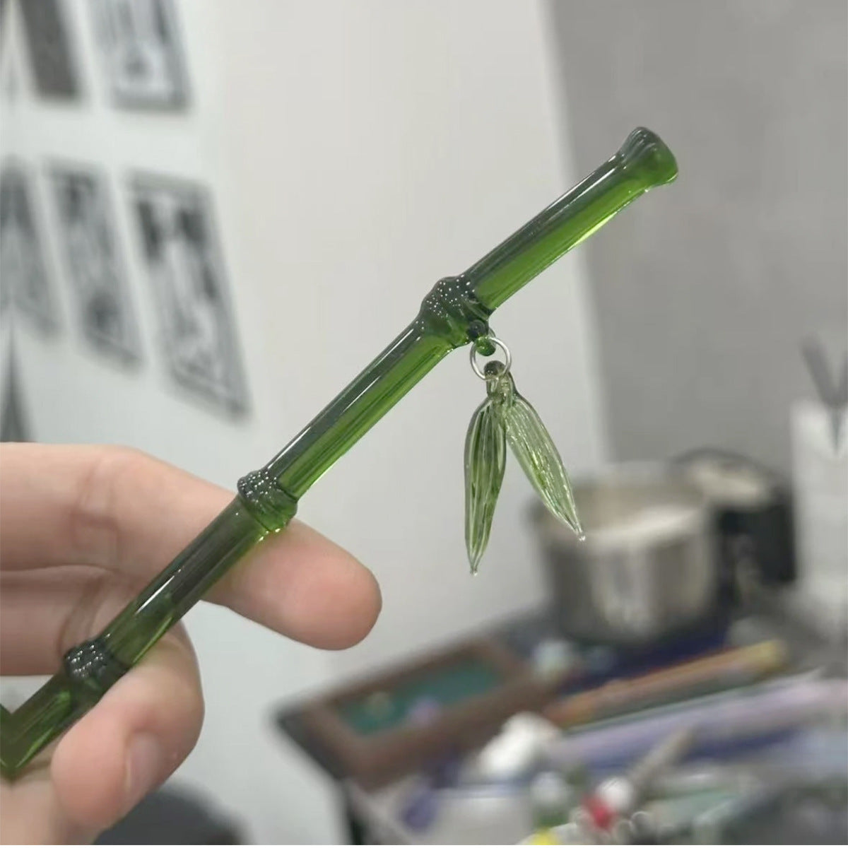 Green Bamboo Hairpin Niche