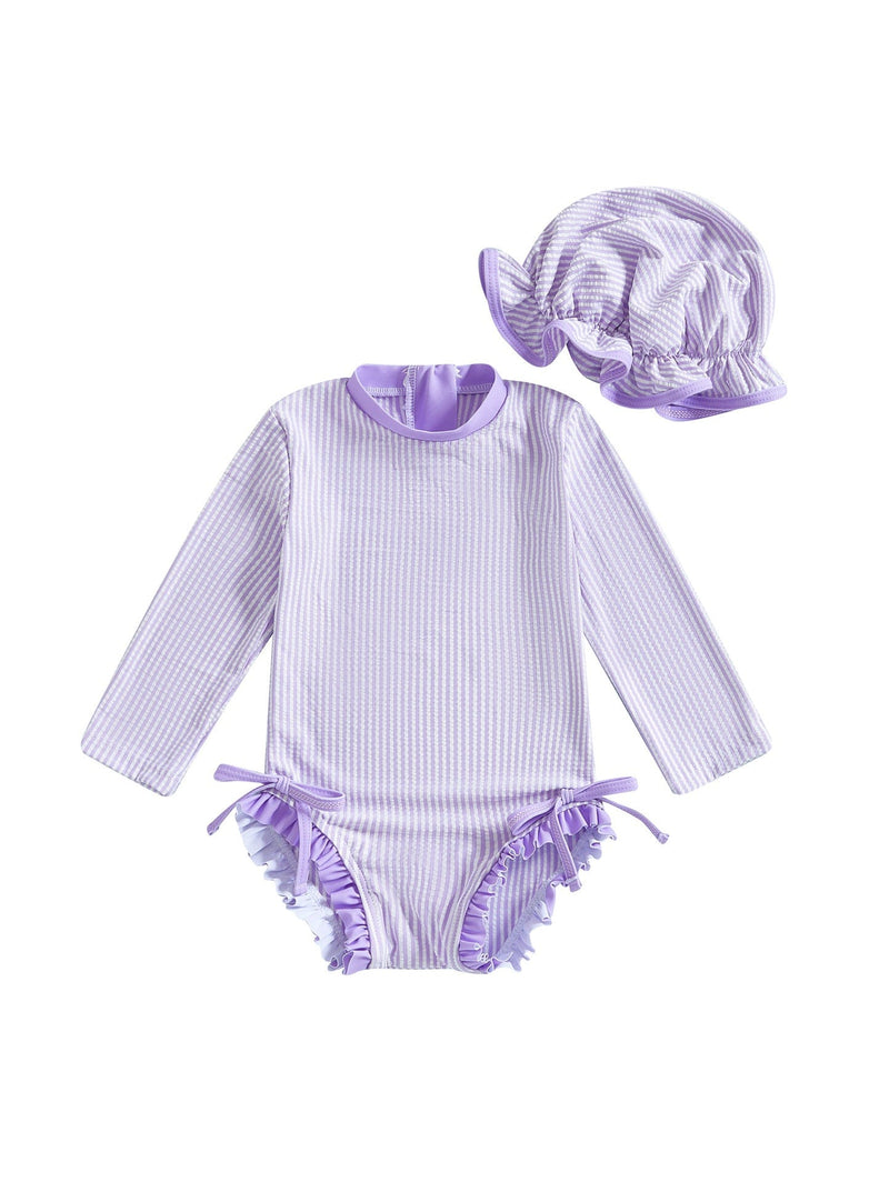 Girls' Striped Fashion Personalized Jumpsuit