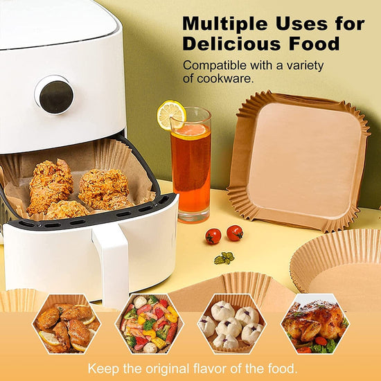 Food Grade Air Fryer Paper Oiled Paper Plate Disposable Baking Paper