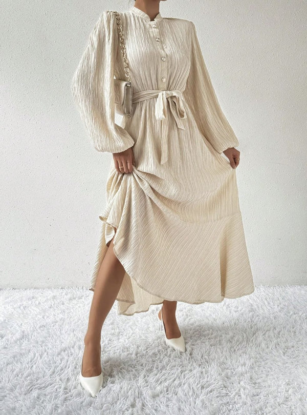 Women's Fashion Graceful Personality Self-tie Dress