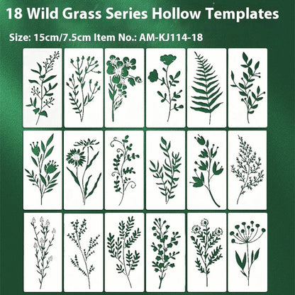 Wildflower Painting Template Flower Plant Spray Painting