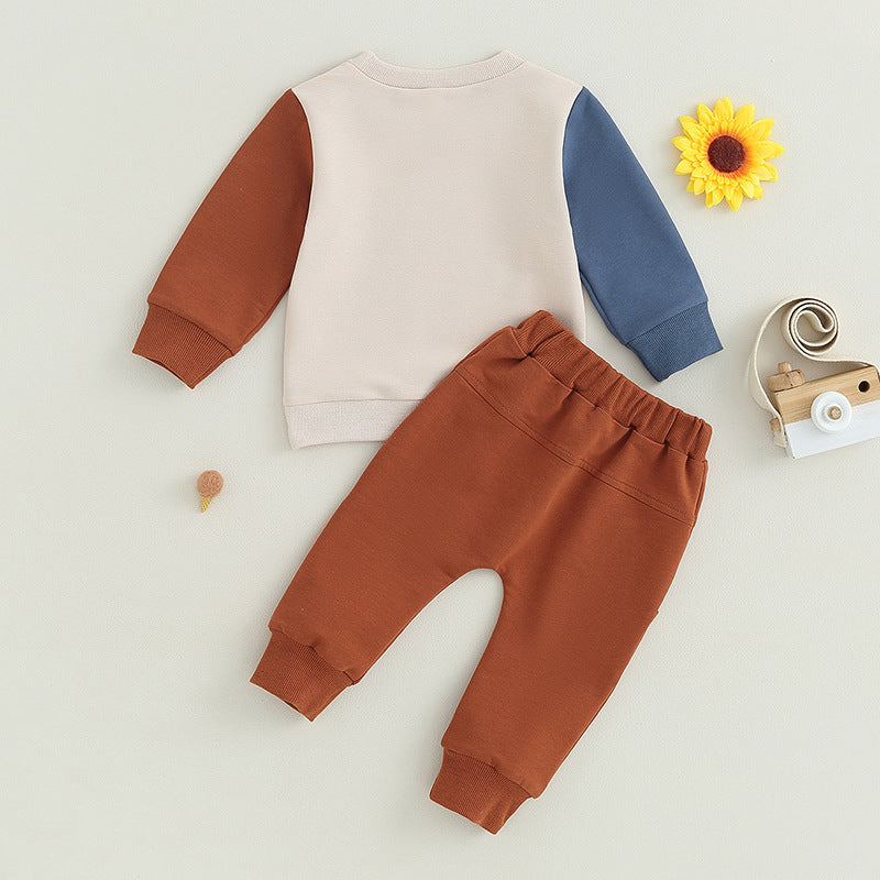 Sweatshirt And Sweatpants Suit Letter Printing