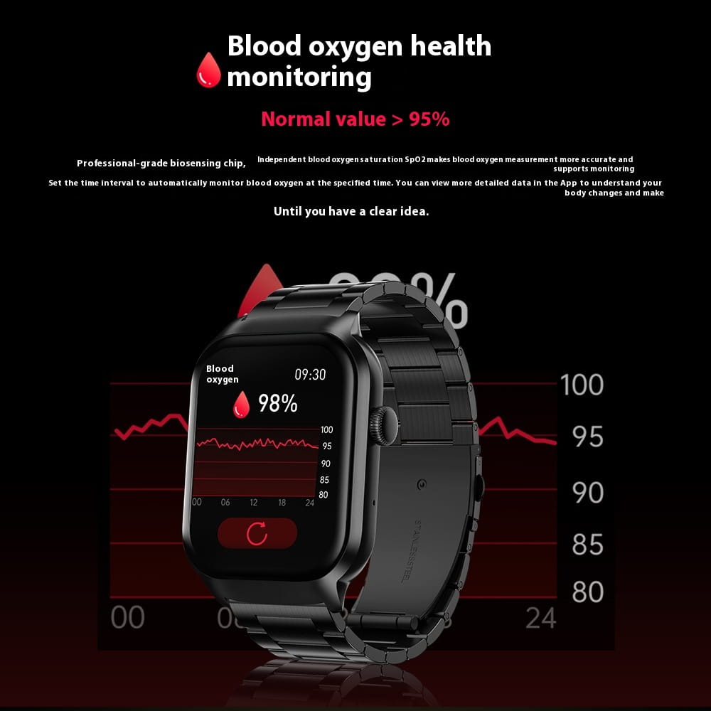 G43 Blood Oxygen Body Temperature Heart Rate Sleep NFC Multi-function Smart Watch