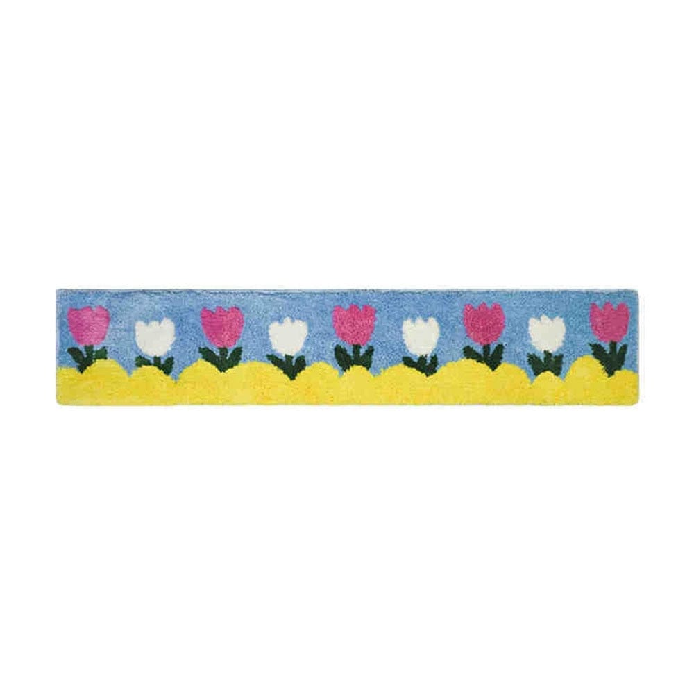 Colorful Cartoon Dopamine Flocking Tufted Combo Carpet Living Room Kids Room Bedroom Bedside Blanket Plush Floor Mats Foot Mats Free To Assemble And Patchwork Favorite Patterns 30x150cm