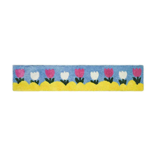 Colorful Cartoon Dopamine Flocking Tufted Combo Carpet Living Room Kids Room Bedroom Bedside Blanket Plush Floor Mats Foot Mats Free To Assemble And Patchwork Favorite Patterns 30x150cm