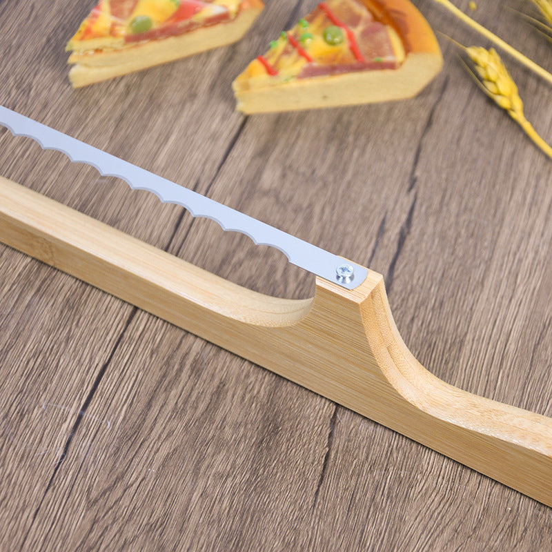 Wooden Bending-resistant Cutting Serrated Bread Knife