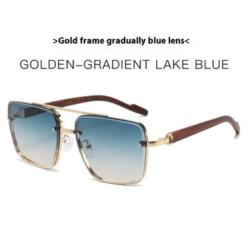 Gold Frame With Blue
