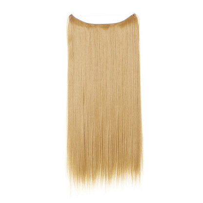 Women's One-piece Adjustable Invisible Straight Multi-color Gradient Hair Extension Fishline