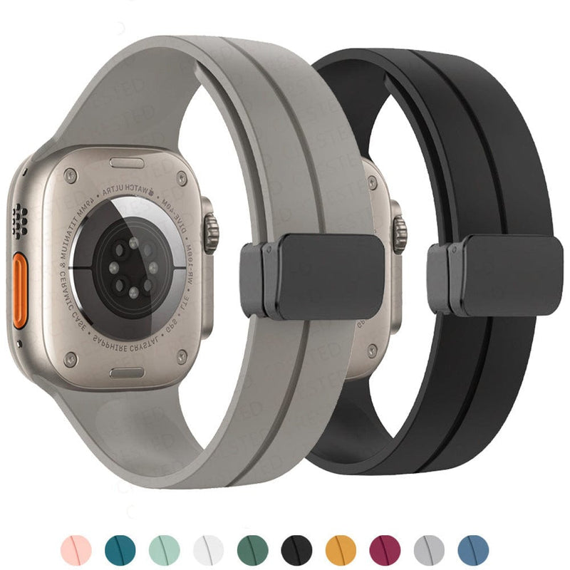 النطاق المغناطيسي السيليكون لمشاهدة Apple Watch