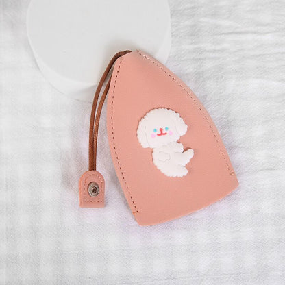 Cartoon Pull-out Key Case Creative PU Leather Car Key Protector Universal