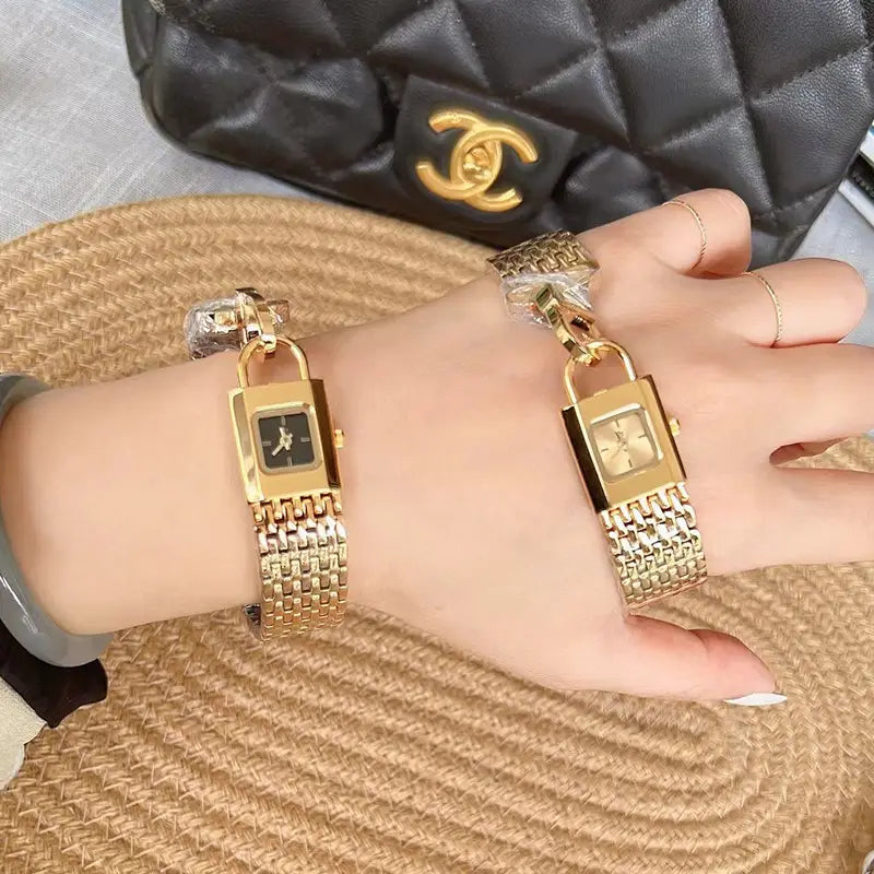 Lock Head Fashion Steel Watch Female Small Dial