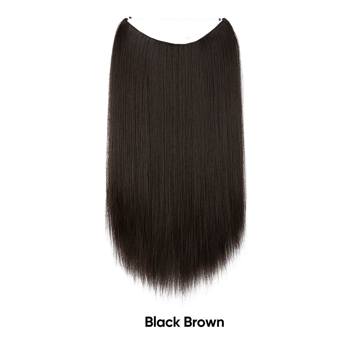 Women's One-piece Adjustable Invisible Straight Multi-color Gradient Hair Extension Fishline