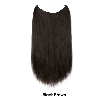 Women's One-piece Adjustable Invisible Straight Multi-color Gradient Hair Extension Fishline