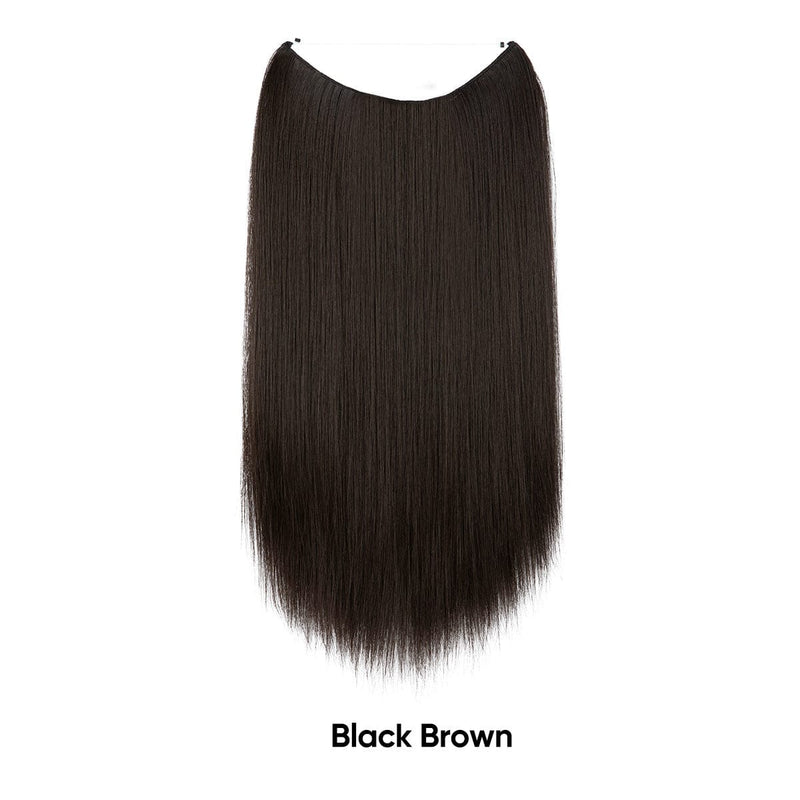 Women's One-piece Adjustable Invisible Straight Multi-color Gradient Hair Extension Fishline
