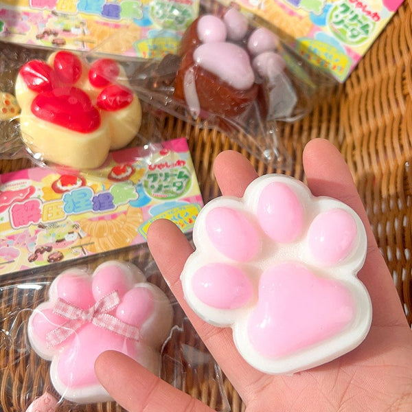Large Cat's Paw Squeezing Toy Coconut Meat Powder Plush Good-looking Decompression Artifact