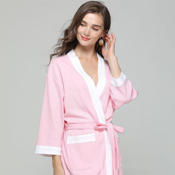 Women's Pink White Wide Edge