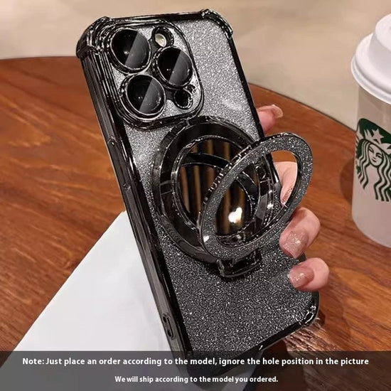 ينطبق على 15 جراب هاتف Iphone16 لامع قابل للطي وغطاء واقٍ مقاوم للسقوط