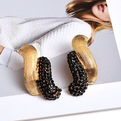 European And American Style Trendy Earrings Diamond