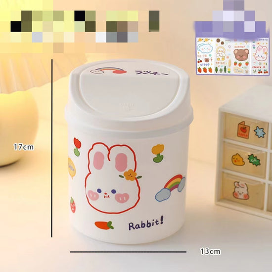 سوب سطح المكتب Can Can Organizer Bucket Office Mini Bear Trash Can