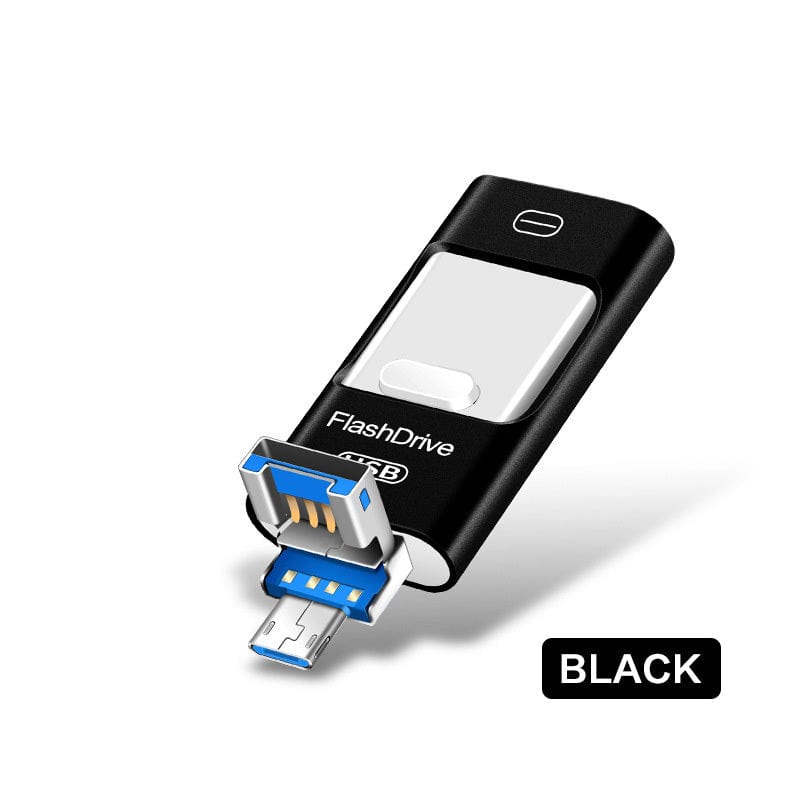 محرك أقراص USB العالمي Three-In-One للهاتف المحمول والكمبيوتر
