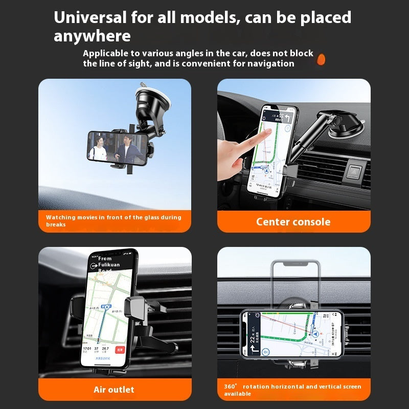 Car Automatic Lock Upgrade Extended Suction Type Phone Bracket