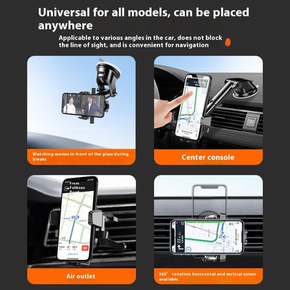 Car Automatic Lock Upgrade Extended Suction Type Phone Bracket