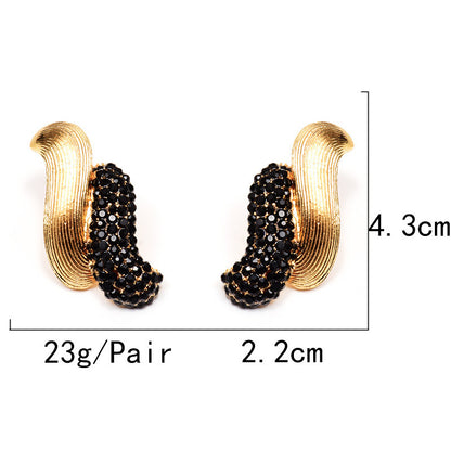 European And American Style Trendy Earrings Diamond